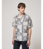 CAMISA BRANCA COM BORDADO INGLÊS AZUL GIANNI LUPO