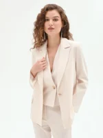 BLAZER BEGE COM DETALHE EM RENDA RINASCIMENTO - Image 2