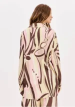 CAMISA ESTAMPADA ROSA E CASTANHO LANÇA PERFUME - Image 4