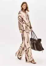 CALÇA FLUIDA ESTAMPADA ROSA E AMARELO LANÇA PERFUME - Image 2