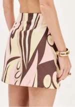 SAIA MINI ESTAMPADA ROSA E AMARELO LANÇA PERFUME - Image 5