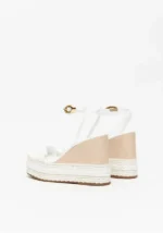 SANDÁLIA PLATAFORMA EM RÁFIA OFF WHITE LANÇA PERFUME - Image 4