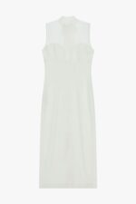 VESTIDO MIDI BRANCO COM TRANSPARÊNCIA NA PARTE SUPERIOR E LAÇO NAS COSTAS IMPERIAL - Image 5