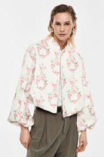 CASACO ESTILO BOMBER ESTAMPADO FLORAL IMPERIAL