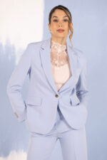 BLAZER AZUL CLARO CLÁSSICO COM BOTÕES DOURADOS FERRACHE