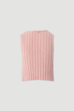 TOP DE MALHA ROSA COM EFEITO TRESPASSADO E CORRENTE DOURADA FERRACHE - Image 5