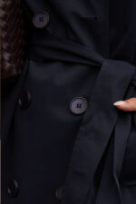 GABARDINE MIDI AZUL MARINHO COM CINTO FERRACHE - Image 7