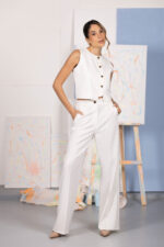 CALÇA DE ALFAIATARIA BRANCA FERRACHE