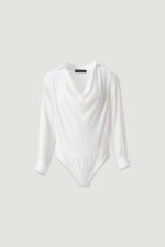 BODY BRANCO COM DECOTE DRAPEADO FERRACHE