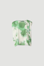 BLUSA VERDE ESTAMPADA COM MANGA FLUIDA FERRACHE - Image 5