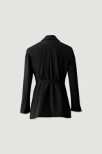 BLAZER PRETO CLÁSSICO COM CINTO FERRACHE - Image 2