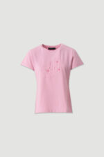 T-SHIRT COM BORDADO FLORAL ROSA FERRACHE - Image 4
