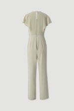 MACACÃO VERDE FLUÍDO COM DECOTE DRAPEADO FERRAGE - Image 2