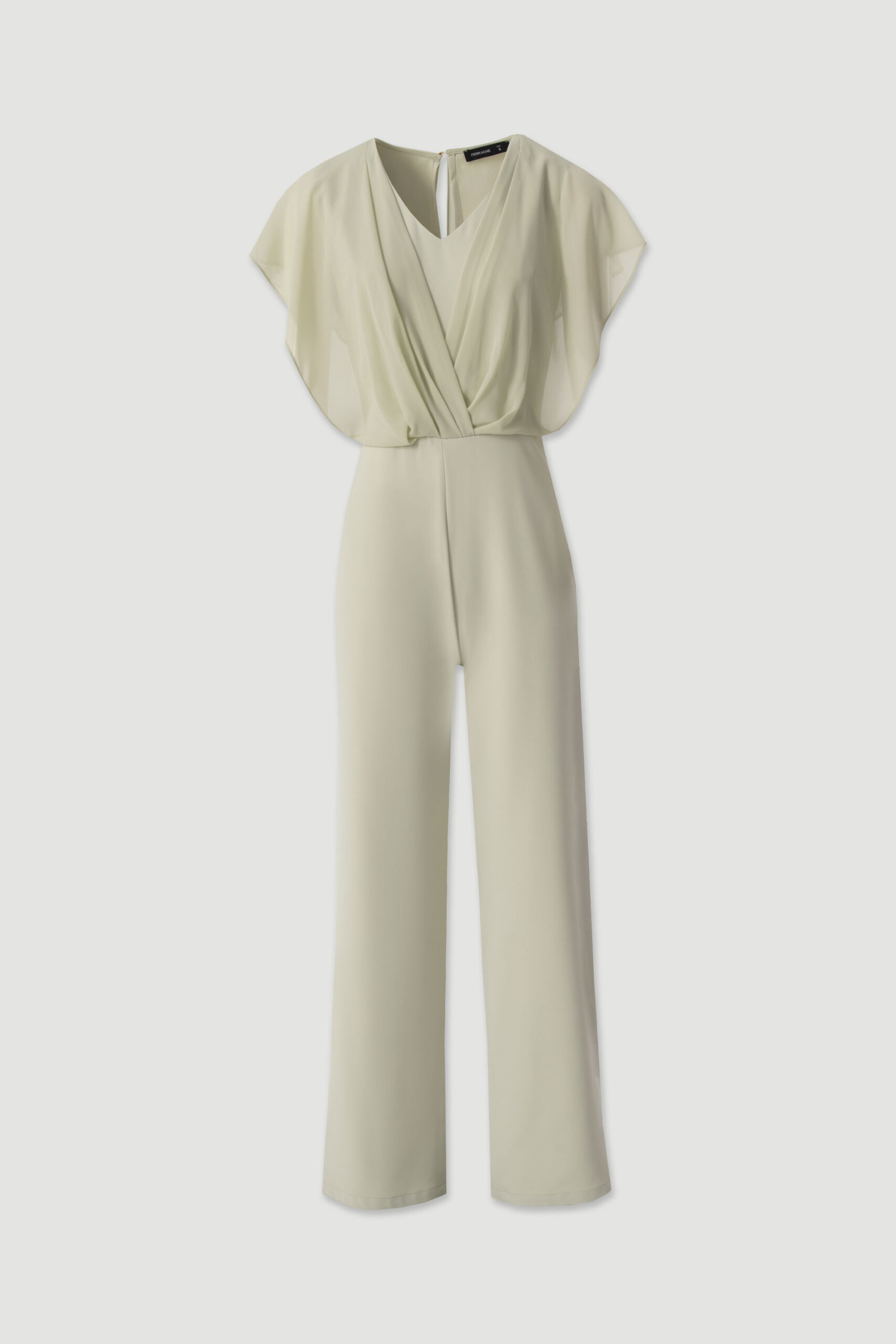 1774432226_97a954ee6c58e48208a4e96c060d69e5 MACACÃO VERDE FLUÍDO COM DECOTE DRAPEADO FERRAGE - Image 1