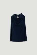 BLUSA AZUL MARINHO DRAPEADA FERRACHE