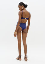 FATO DE BANHO AZUL COM CONCHA DOURADA LANÇA PERFUME - Image 2