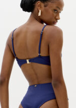 FATO DE BANHO AZUL COM CONCHA DOURADA LANÇA PERFUME - Image 3