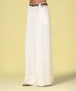 CALÇA CRU FLUIDA COM CINTO RUGA - Image 3