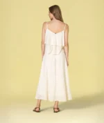 TOP CRU COM BORDADO INGLÊS E FOLHOS RUGA - Image 5