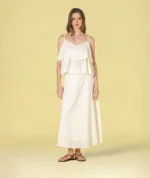 TOP CRU COM BORDADO INGLÊS E FOLHOS RUGA - Image 4