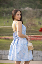 MALA BEGE COM DETALHE EM EFEITO RÁFIA PONTO CHIC - Image 2