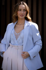 BLAZER AZUL CLARO CLÁSSICO COM BOTÕES DOURADOS FERRACHE