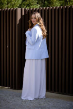 BLAZER AZUL CLARO CLÁSSICO COM BOTÕES DOURADOS FERRACHE - Image 4