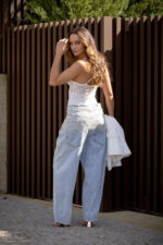CALÇA DE GANGA COM DETALHE EM RENDA DIXIE - Image 3
