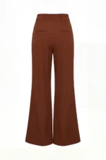 CALÇA CASTANHA WIDE LEG COM NERVURA FRONTAL SAHOCO - Image 2