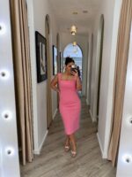 VESTIDO ROSA COM PREGAS RINASCIMENTO - Image 3