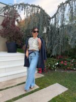 CALÇA DE GANGA DENIM ESCURO COM LENÇO NA CINTURA DIXIE - Image 3