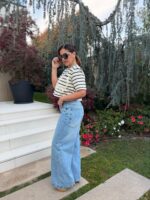 CALÇA DE GANGA DENIM ESCURO COM LENÇO NA CINTURA DIXIE - Image 6