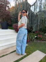 CALÇA DE GANGA DENIM ESCURO COM LENÇO NA CINTURA DIXIE - Image 5