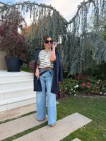 GABARDINE MIDI AZUL MARINHO COM CINTO FERRACHE - Image 3