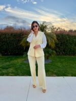 COLETE DE ALFAIATARIA AMARELO CLARO FERRACHE - Image 3