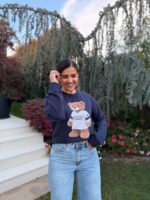 SWEAT AZUL COM URSO DIXIE