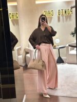 CAMISA ACETINADA CASTANHA DIXIE - Image 2