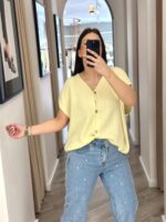 CALÇA DE GANGA COM APLICAÇÕES EM CORAÇÃO PONTO CHIC - Image 5