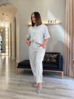 CONJUNTO CINZA COM SWEAT E CALÇA COM FAIXA LATERAL PONTO CHIC - Image 6