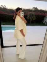 CALÇA DE ALFAIATARIA BRANCA COM CORTE FLARE RINASCIMENTO - Image 3