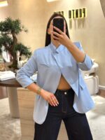BLAZER AZUL CLARO DE CORTE ELEGANTE PONTO CHIC - Image 2