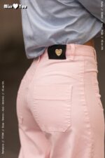 CALÇA ROSA WIDE LEG COM DETALHE JOIA MISS YOU - Image 4