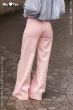 CALÇA ROSA WIDE LEG COM DETALHE JOIA MISS YOU - Image 3