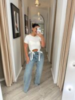 T-SHIRT BRANCA COM RECORTE E ATILHO FRONTAL IMPERIAL - Image 2