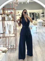 COLETE AZUL MARINHO COM CINTO IMPERIAL - Image 4