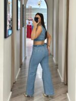 CONJUNTO TOP E CALÇA EM GANGA PONTO CHIC - Image 4