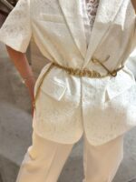 BLAZER BRANCO TEXTURADO COM BOTÕES IMPERIAL - Image 4