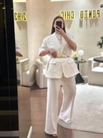 BLAZER BRANCO TEXTURADO COM BOTÕES IMPERIAL - Image 3