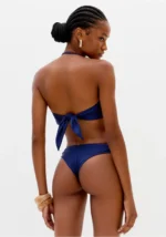 BIQUÍNI AZUL COM CONCHA DOURADA LANÇA PERFUME - Image 4