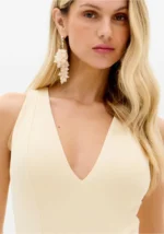 BODY BEGE COM DECOTE EM V LANÇA PERFUME - Image 2